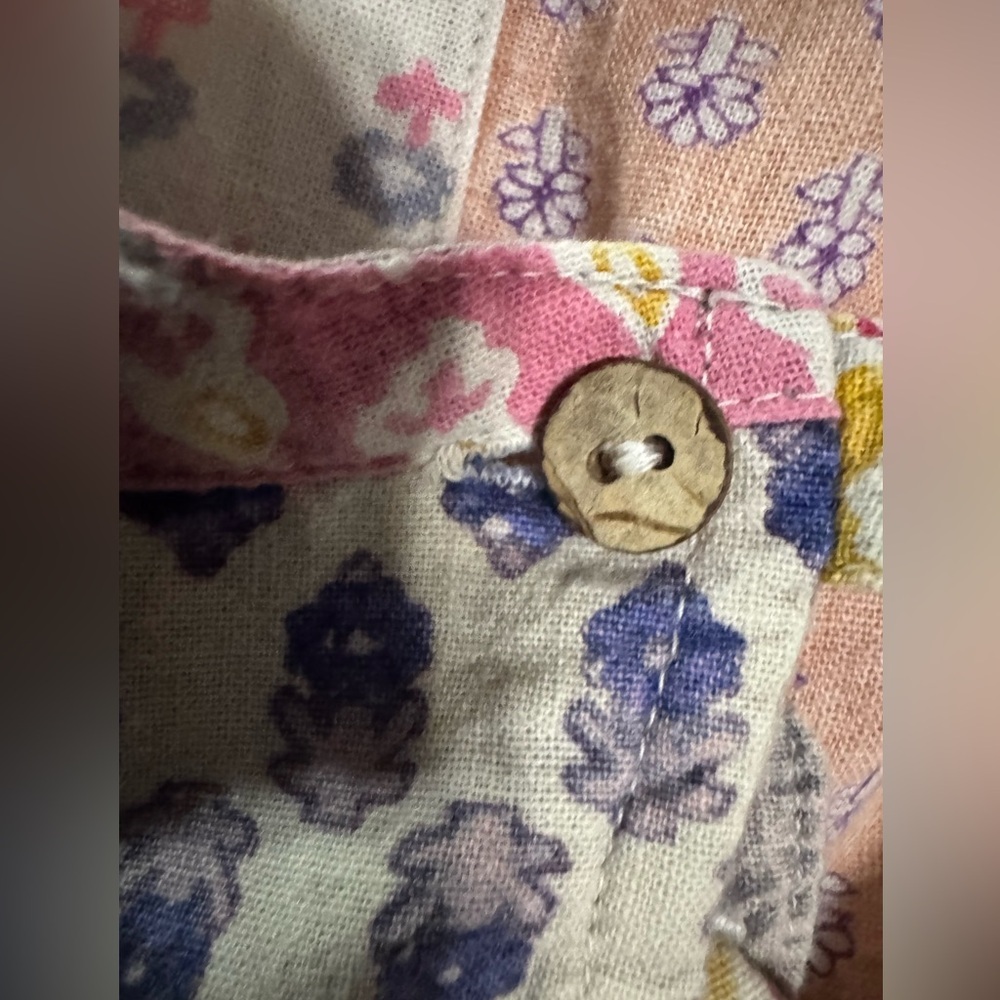 Sacred Threads Floral Patchwork Wrap Top Y2K 100%… - image 13